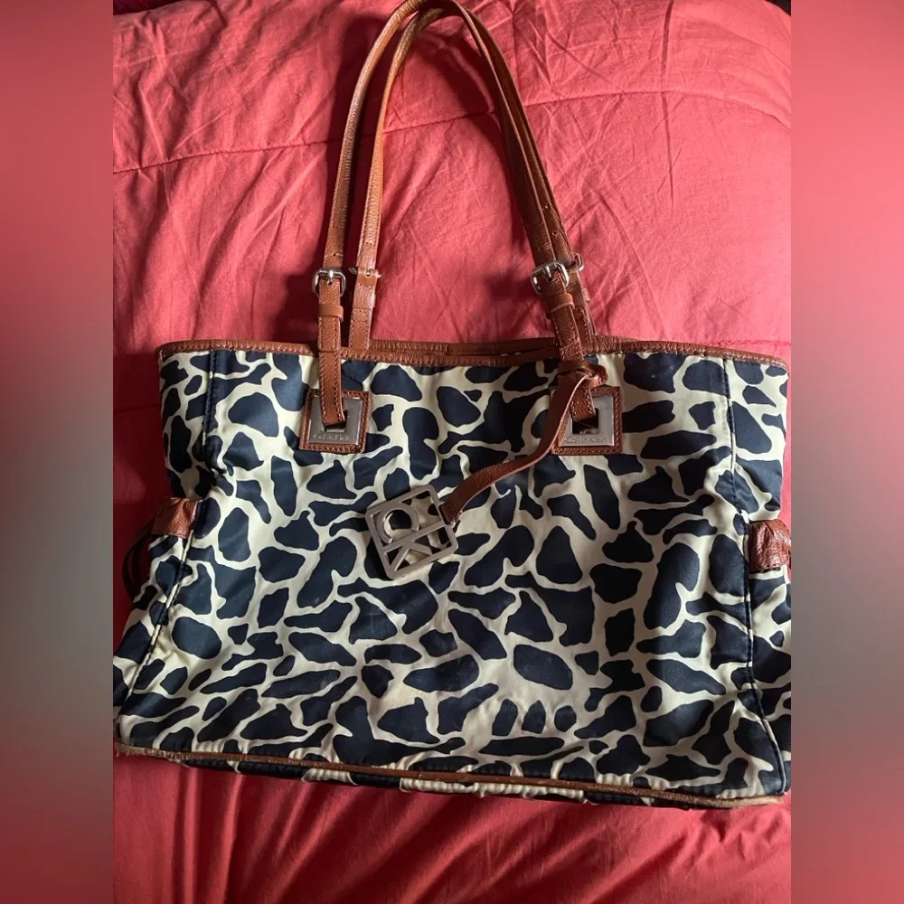 Vintage Calvin Klein Leopard Print Handbag